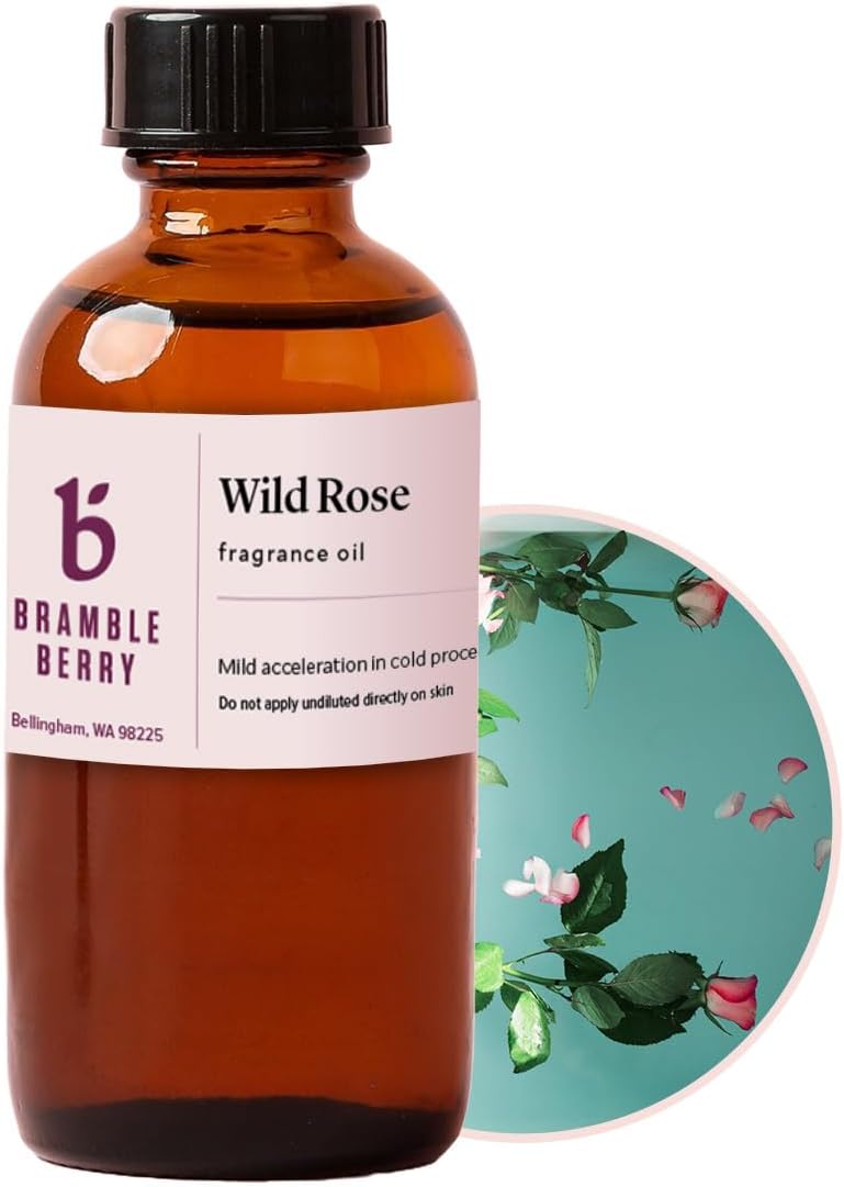 Bramble Berry Wild Rose Fragrance Oil 2 oz | Classic Romantic Floral Scent for Soap Making, Candles, Lotion, Bath Bombs & Perfume | Skin Safe, Vegan, Paraben & Phthalate Free - Image 1