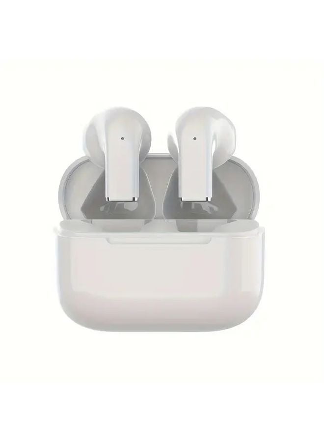 White 9D Stereo TWS Headphones HD Audio Touch Control Lightweight Long Endurance Sports - Image 1