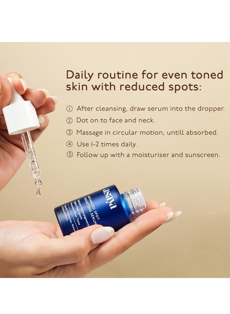 ASAYA Pigmentation Serum| Reduces Dark Spots, Acne Marks|Melame Complex,Niacinamide & Alpha Arbutin|Evens Skin Tone & Brightens|Lightweight & Fast Absorbing|For Unisex|Oily,Dry & Sensitive Skin|30Ml - Image 5
