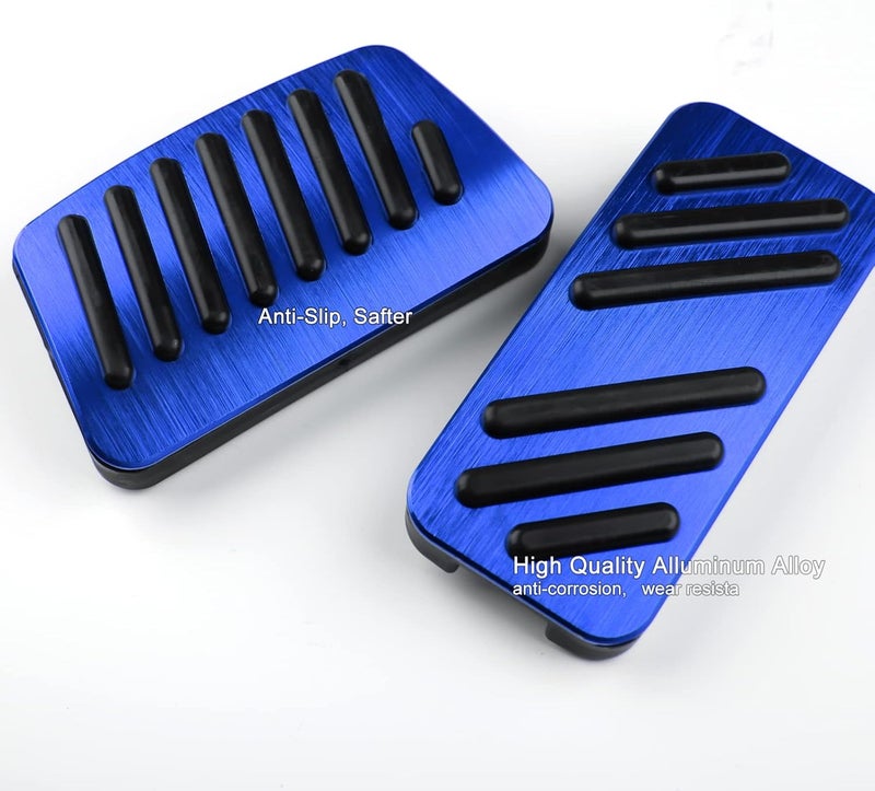 ANFOKAS Sporty Anti-Slip Foot Pedal Covers - Blue - Image 4