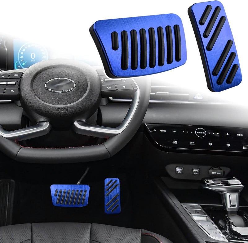 ANFOKAS Sporty Anti-Slip Foot Pedal Covers - Blue - Image 1