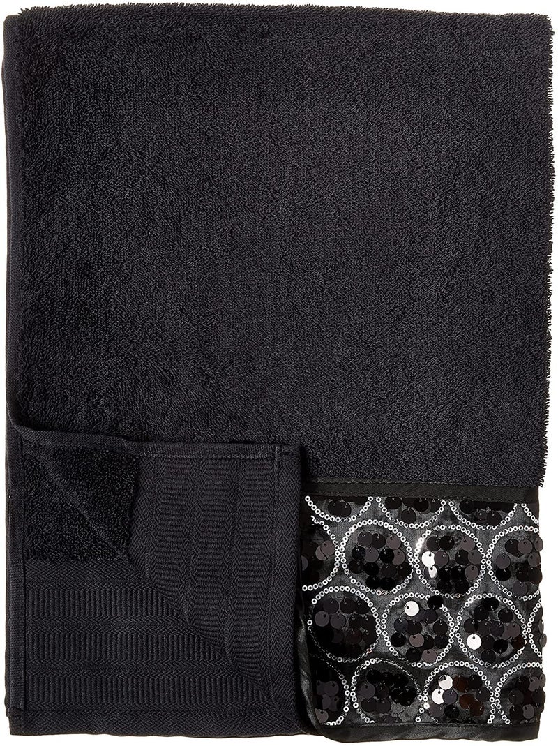 Popular Bath Sinatra 3 Piece Towel Set, Bath Towel, Hand Towel, Wash Cloth, Black - Image 3