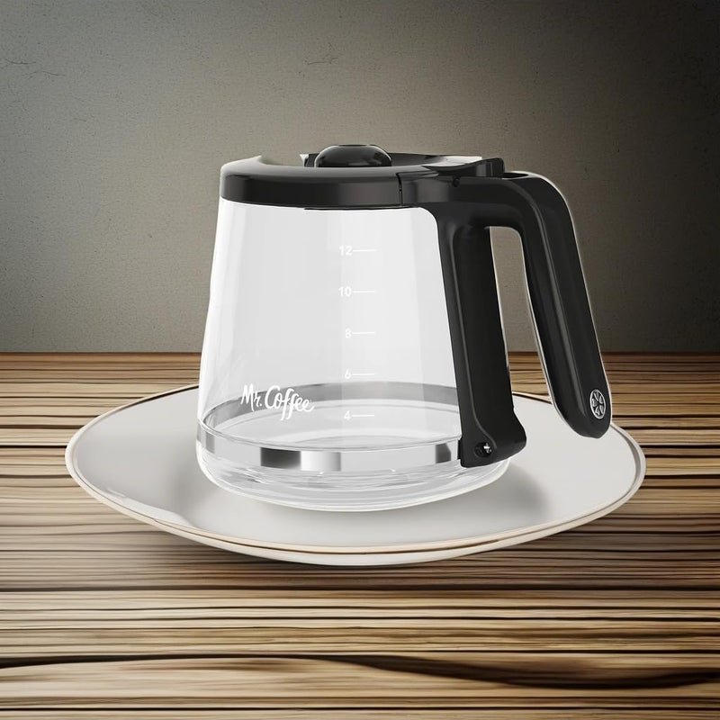 Mr. Coffee 12-Cup Replacement Carafe â€“ Compatible with Mr. Coffee 12 Cup Machines, Glass Pot with Black Handle - Image 5
