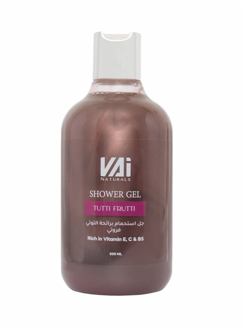 Vai Naturals Shower Gel with Tutti Frutti – 500ml | Deep Cleansing, Moisturizing & Invigorating Scent - pzsku/Z77D98D851059B57B49EAZ/45/_/1739348955/c4260650-ec94-46f0-bf3f-1b0353303408