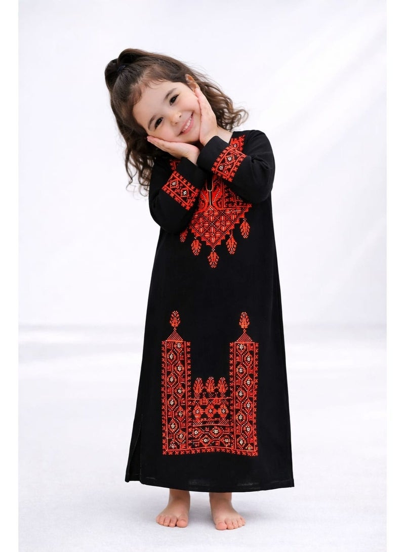 3DM Palestinian Embroidered Traditional Dress for Girls - Image 1