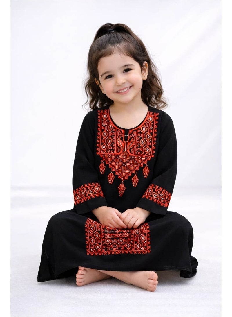 3DM Palestinian Embroidered Traditional Dress for Girls - Image 2
