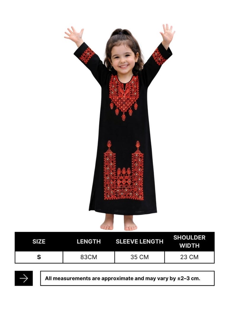 3DM Palestinian Embroidered Traditional Dress for Girls - Image 4