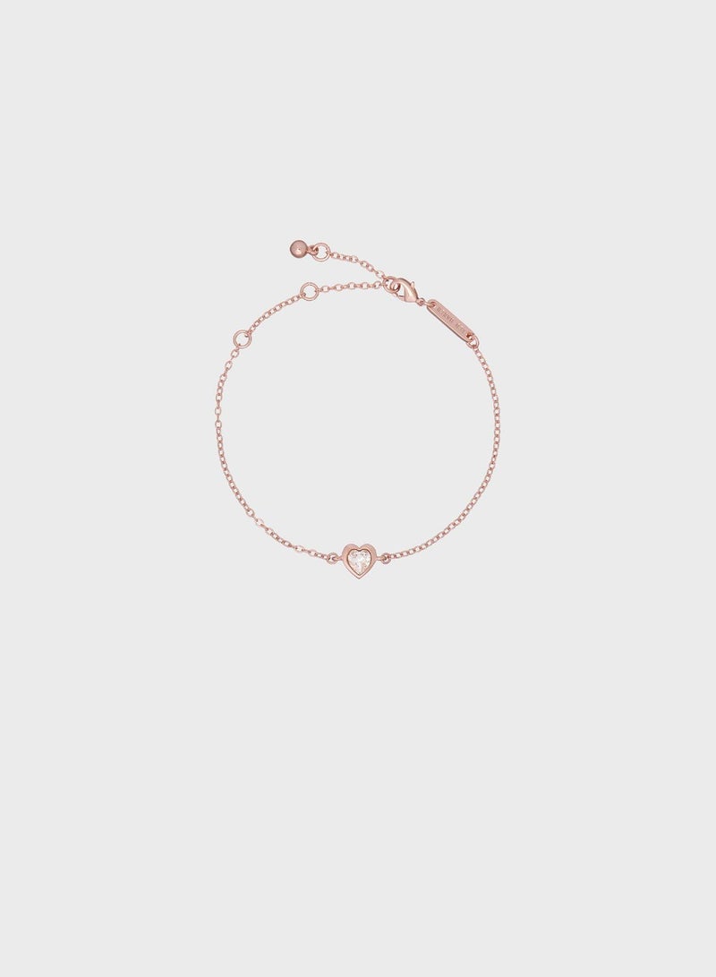 Ted Baker Hansa Crystal Heart Bracelet - Image 1