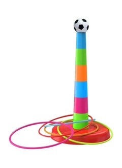 Ring Toss Game Set Colorful Ring Throwing Quote Set for Kids Adults Interactive Circle Ferrule Set for Garden Backyard Party Games