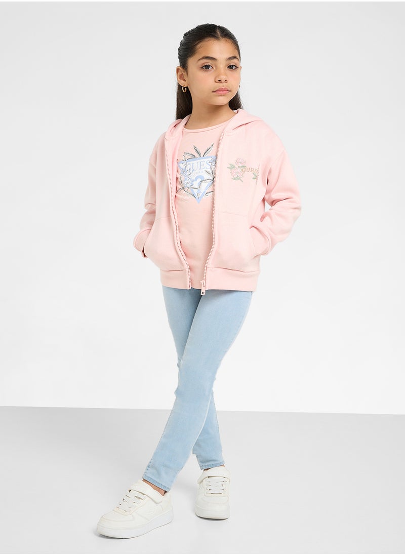 GUESS Kids Logo Hoodie  - Image 4