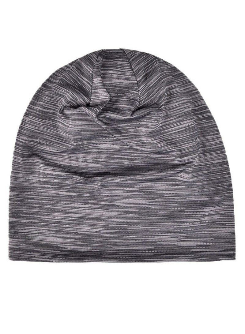 Loquat Infinity Scarf Headwear Cap Breathable Beanie Hat Thickened Plush Grey  - Image 1