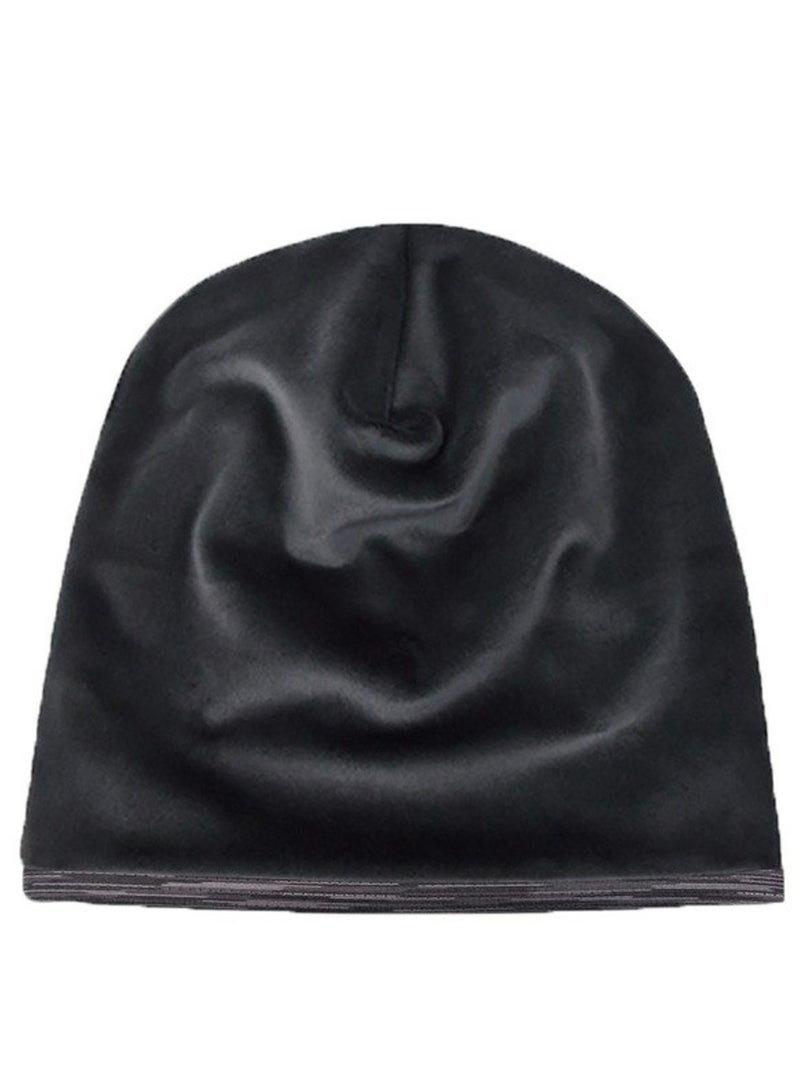 Loquat Infinity Scarf Headwear Cap Breathable Beanie Hat Thickened Plush Grey  - Image 2