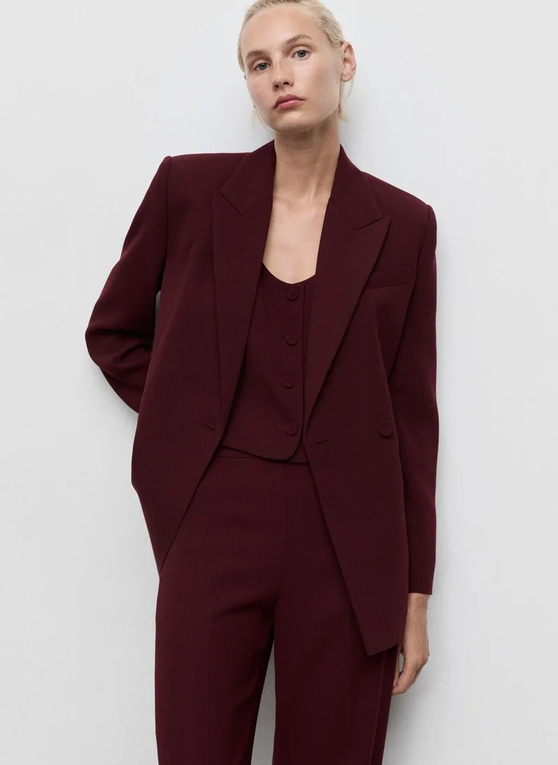MANGO Double-breasted suit jacket