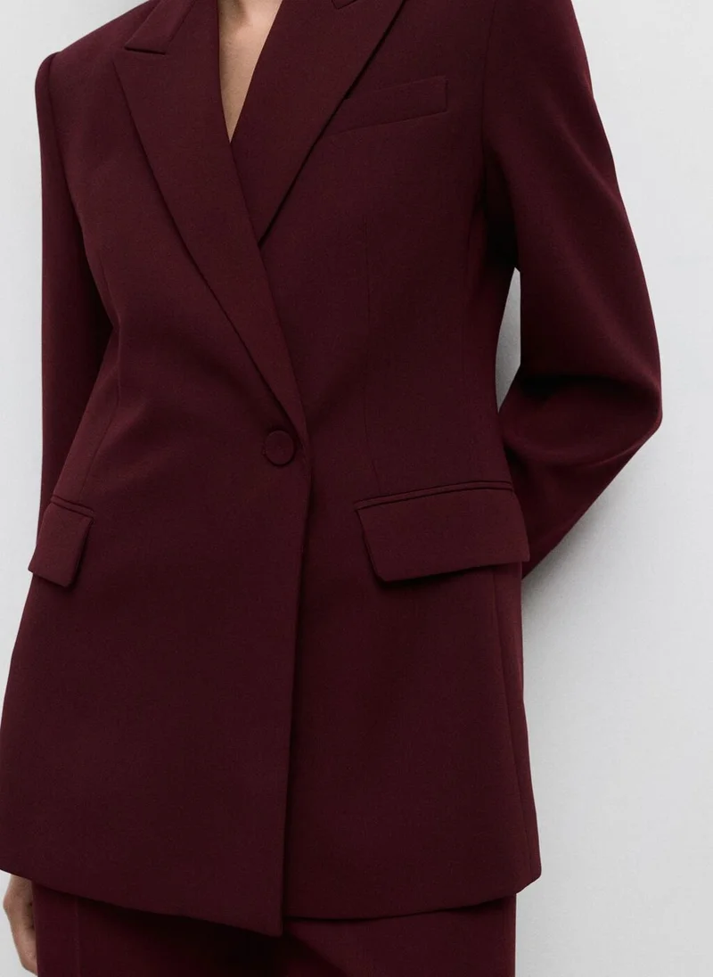MANGO Double-breasted suit jacket