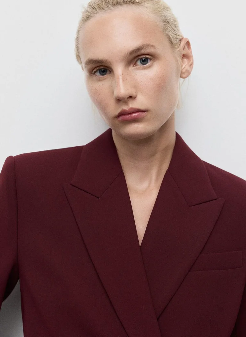 MANGO Double-breasted suit jacket