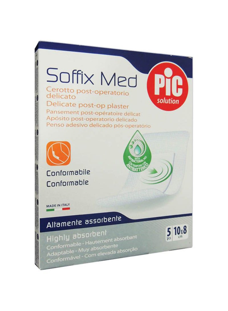 PIC لاصق سوفيكس ميد الرقيق بعد العملية 10 سم × 8 سم 5 قطع