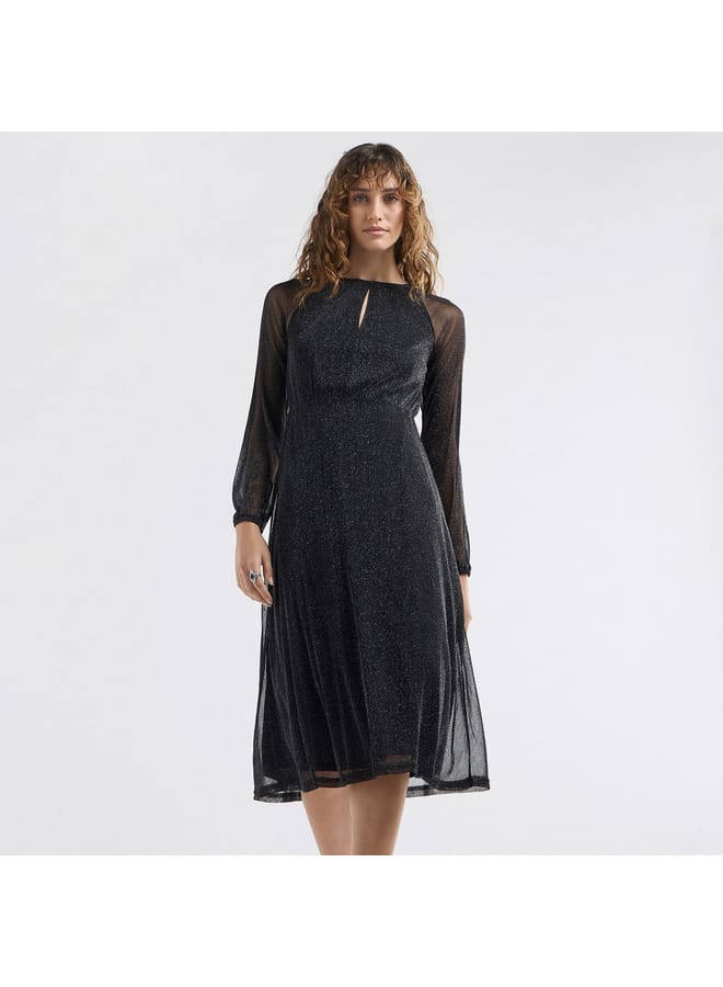 Splash FAV Sparkle Long Sleeve Dress  - Image 1