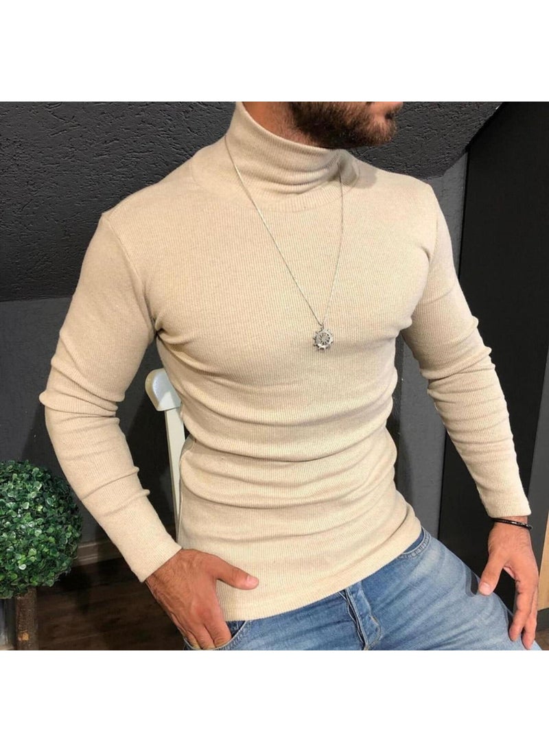Qalina Life - Full Lycra Unisex Turtleneck Sweater - Image 1