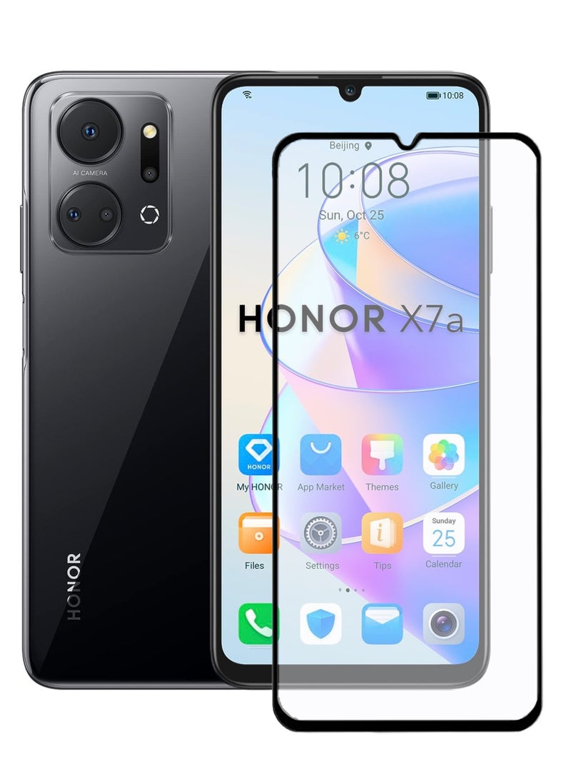 Honor X7A Screen Protector – Premium Edge to Edge Tempered Glass Protector, High Transparency, Delicate Touch, Anti-Explosion, Smooth Arc Edges, Easy Installation - Image 1