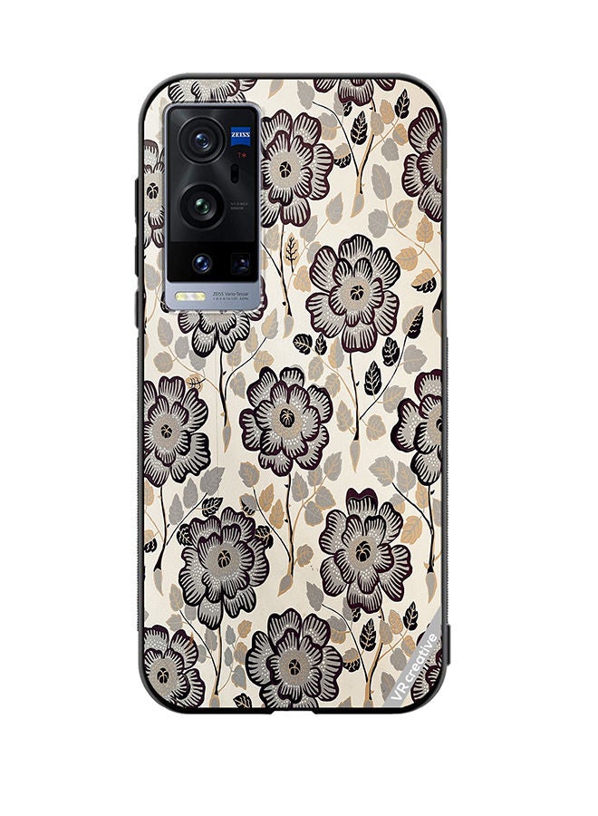 VR CREATIVE Protective Case Cover For Vivo X60 Pro Plus Floral1 Design Multicolour - Image 1