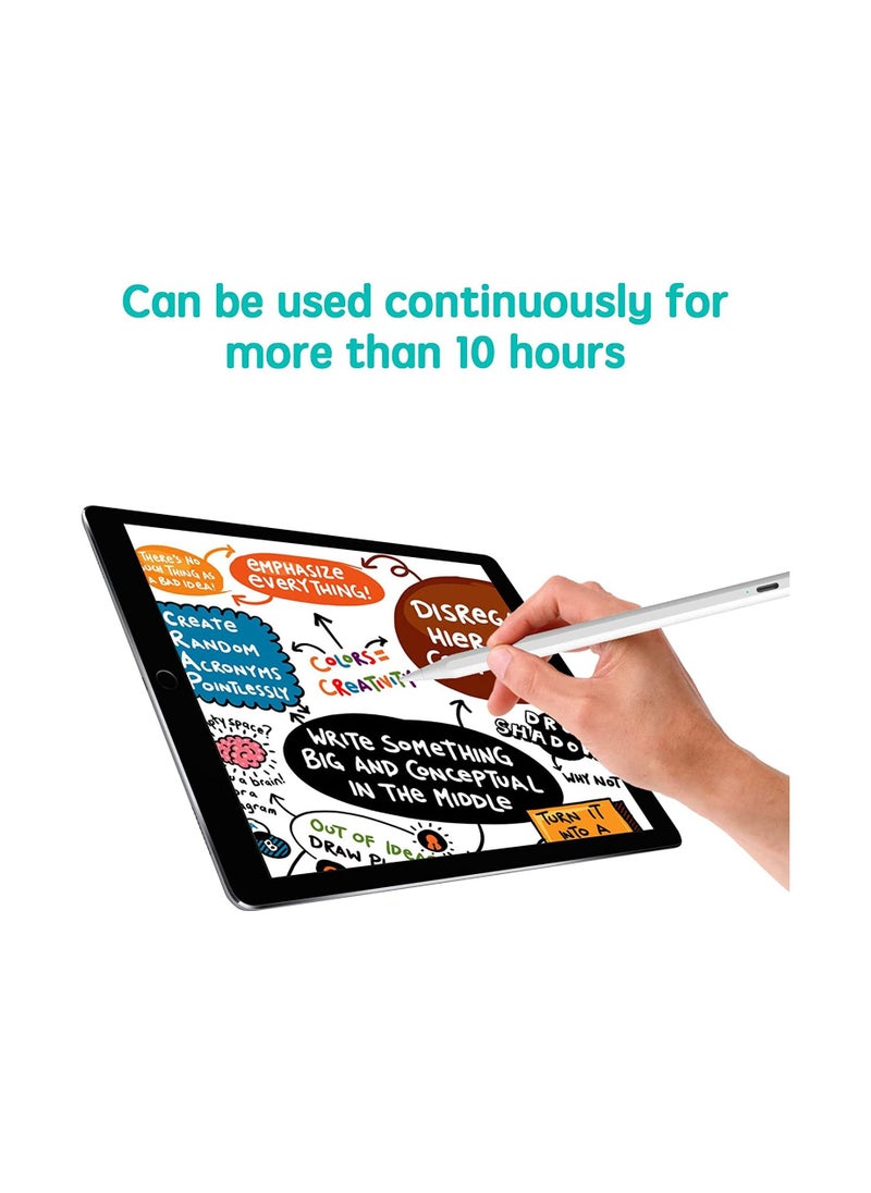 Yesido - Yesido Stylus Pen for Apple iPad, Pencil Styluses Compatible with iPad 2/3/4/5/6/7/8/9/10 Generation Pro 9.7/10.5/11/12.9 Air 1/2/3/4/5 Mini 1/2/3/4/5/6 - Image 1