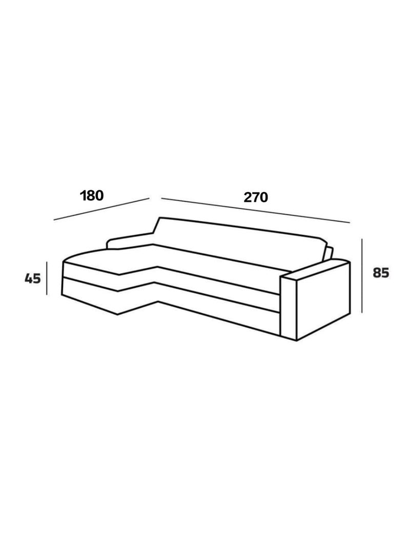 أذر مانيوفاكتشرر كنب زاوية بجلسة مريحة ذات طابع عصري جديد لون برتقالي - Image 3