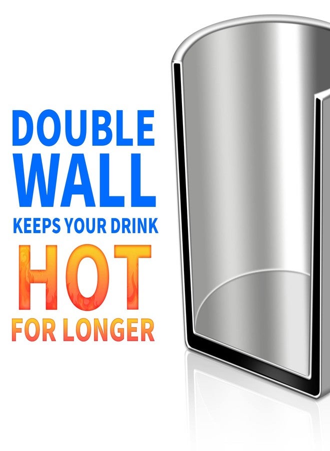 كوب قهوة معزول من الفولاذ المقاوم للصدأ 304 سعة 500 مل من لوفتري، كوب سفر مزدوج الجدار بتفريغ الهواء، مقاوم للكسر للتخييم والمكتب والأنشطة الخارجية - متين، مثالي للمشروبات الساخنة والباردة. - Image 4