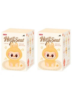 Bubble Mart Labubu Generation II Heart Macaron Vinyl Face Blind Box لعبة دمية قطيفة زينة - المواصفات: نموذجان عشوائيان من الجيل الثاني - اللون: جودة عالية