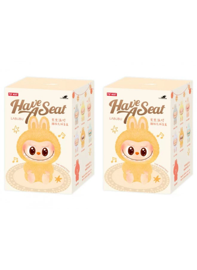 ماركة غير محددة - Bubble Mart Labubu Generation II Heart Macaron Vinyl Face Blind Box لعبة دمية قطيفة زينة - المواصفات: نموذجان عشوائيان من الجيل الثاني - اللون: جودة عالية - Image 1