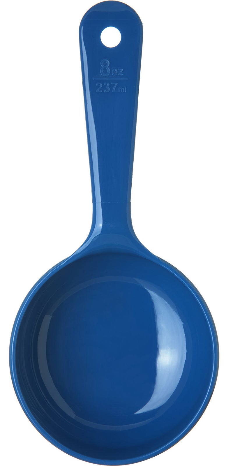 Carlisle ملعقة تحكم في الحصة ذات مقبض قصير CFS 493114، 8 أونصات، زرقاء - Image 2