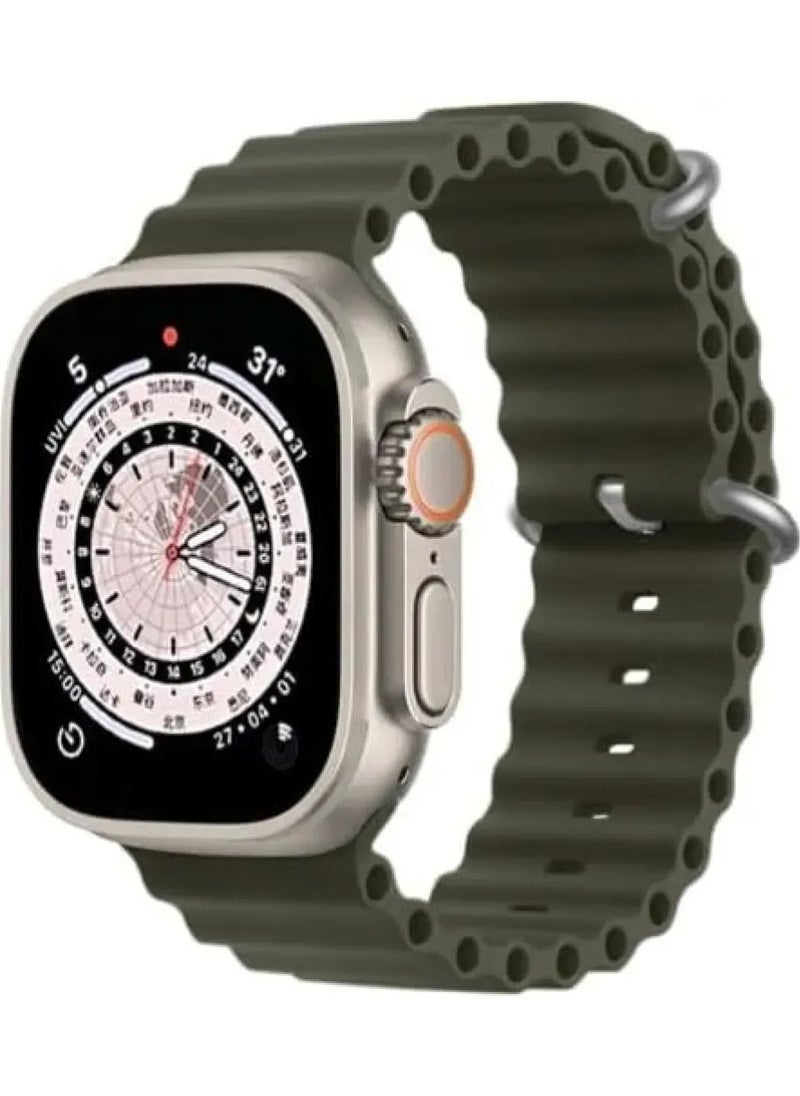 Generic Ocean Band Silicone Strap for Smart Watch 42/44/45/49mm, Compatible with Series 9/8/7/6/5/4/3/2/1/SE, Sport Outdoor for Men & Women  - Image 1