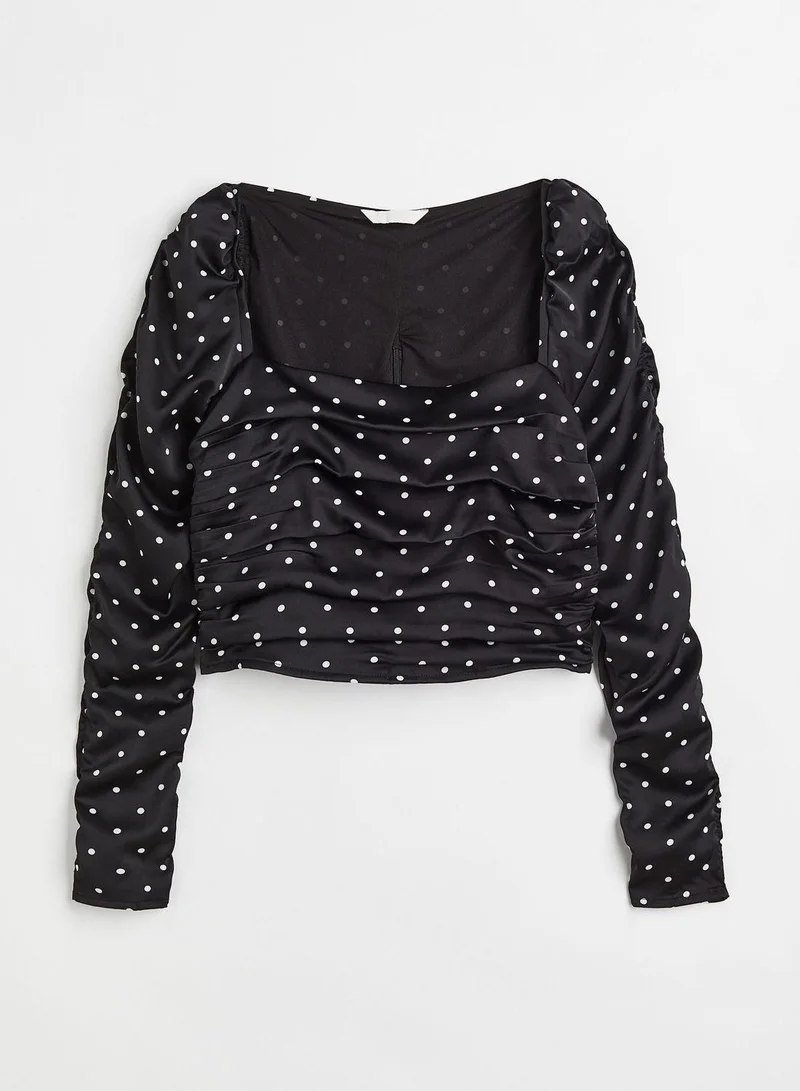 H&M Printed Crop Top