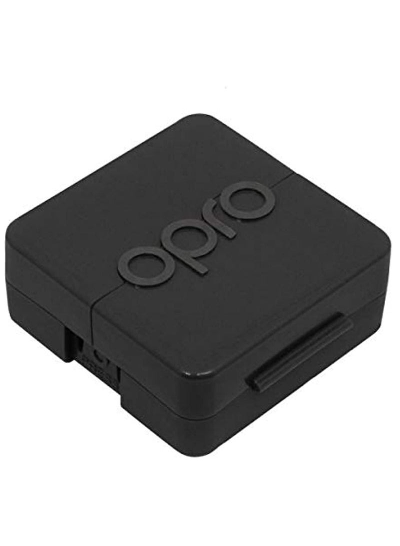 OPRO Self-Fit Anti-Microbial Mouthguard Case - Treated With A Biomaster Additive To Prevent Microbial Growth Within The Your Gum Shield Clean And Safe, Black - Image 1