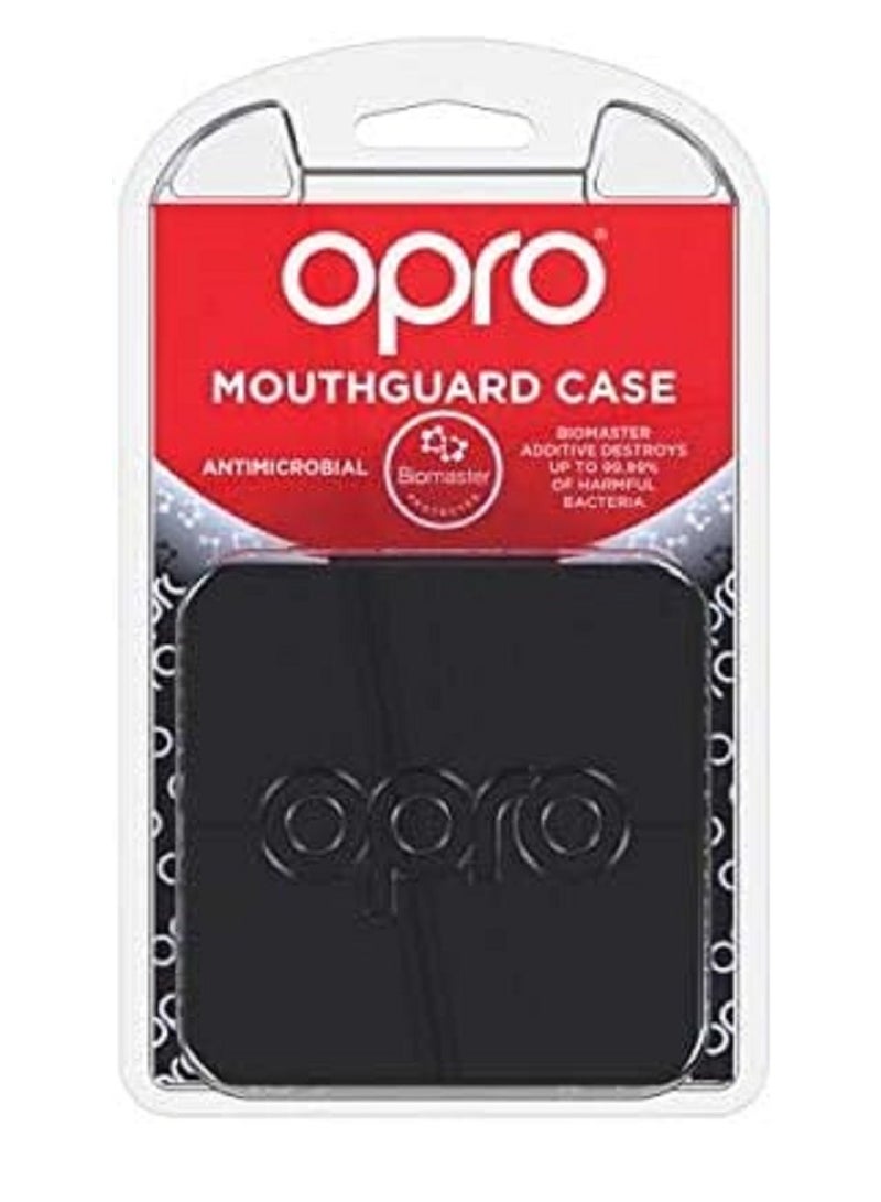OPRO Self-Fit Anti-Microbial Mouthguard Case - Treated With A Biomaster Additive To Prevent Microbial Growth Within The Your Gum Shield Clean And Safe, Black - Image 2
