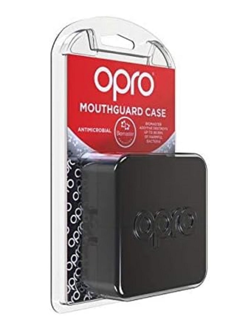 OPRO Self-Fit Anti-Microbial Mouthguard Case - Treated With A Biomaster Additive To Prevent Microbial Growth Within The Your Gum Shield Clean And Safe, Black - Image 3