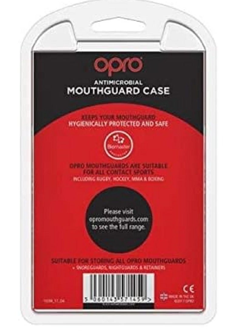 OPRO Self-Fit Anti-Microbial Mouthguard Case - Treated With A Biomaster Additive To Prevent Microbial Growth Within The Your Gum Shield Clean And Safe, Black - Image 4