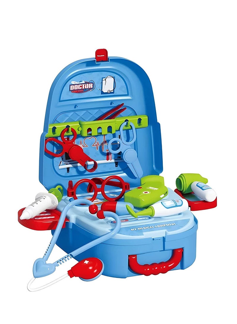 YelaJoy Boys and Girls Games 2 or 4 in 1 Backpack Toys, Kitchen Mini Cooking Set, Game Role-Playing, Cosmetics Production, Girls and Boys Toy Set, Children's Toy Gift Set Portable  - Image 1