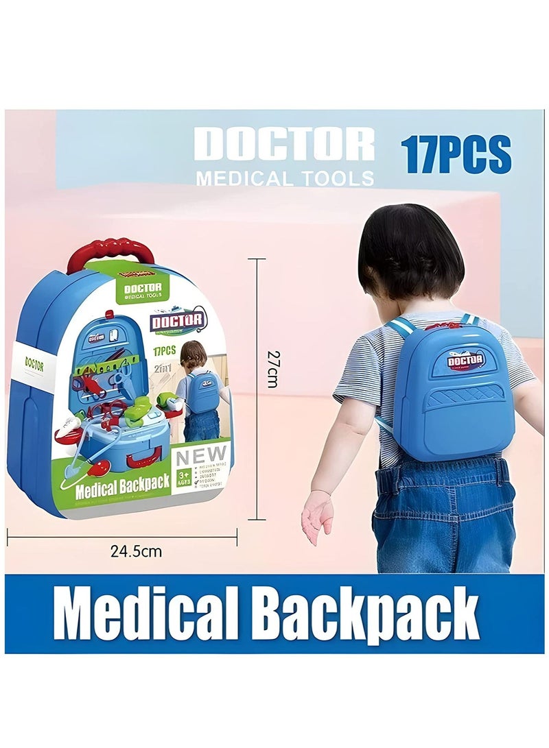 YelaJoy Boys and Girls Games 2 or 4 in 1 Backpack Toys, Kitchen Mini Cooking Set, Game Role-Playing, Cosmetics Production, Girls and Boys Toy Set, Children's Toy Gift Set Portable  - Image 2