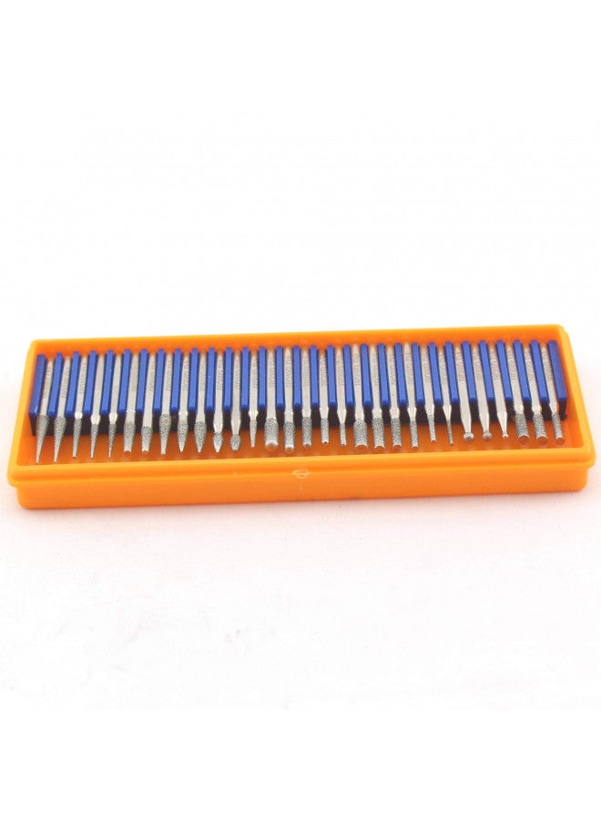 JINGLING Diamond Grinding Head Set Carving Bur Rotary Bit for Electric Nail Drill Shank 3/32" - Image 4