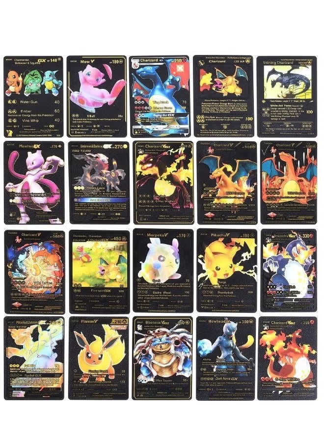 Pokemon 55-Piece Black Gold Cards Packs Vmax DX GX Rare Cards, Pokemon Rare Black Gold Cards, Best Gift For Collectors and Kids - Image 4