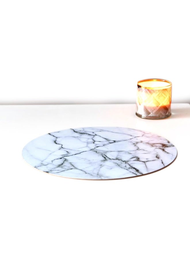 HIT Marble Look Cork Placemat, 38 Cm Diameter - Image 1