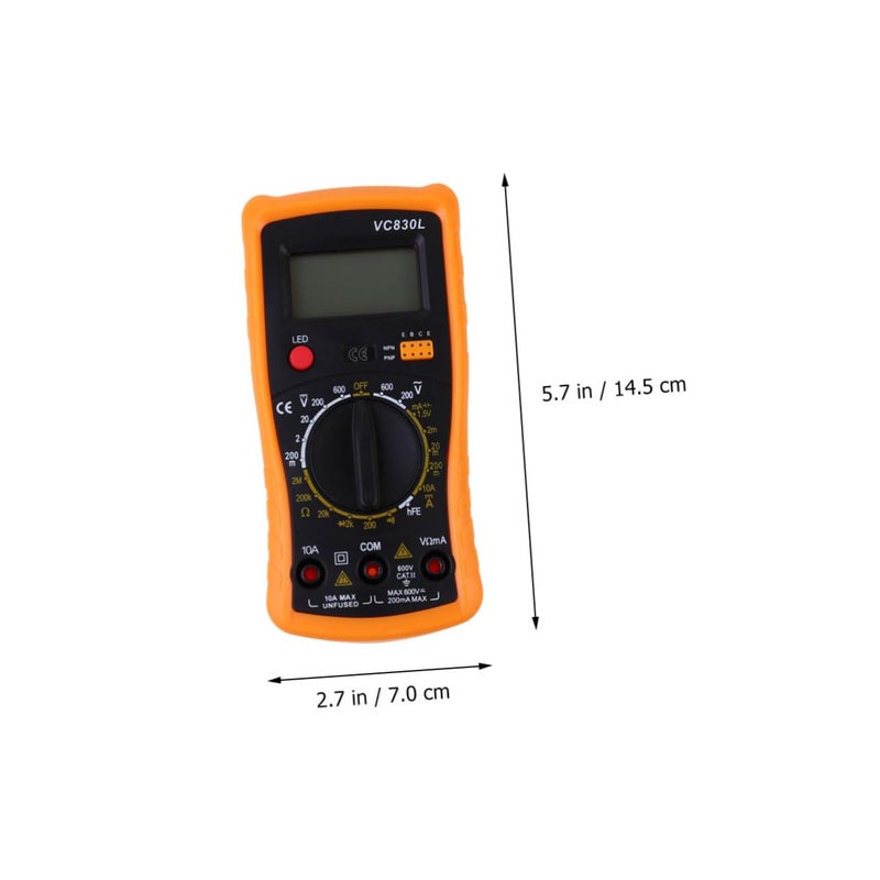 Digital Multimeter Clamp Ammeter Voltmeter Resistance Frequency Tester True RMS Lightweight Plastic Construction for Home DIY - Image 5