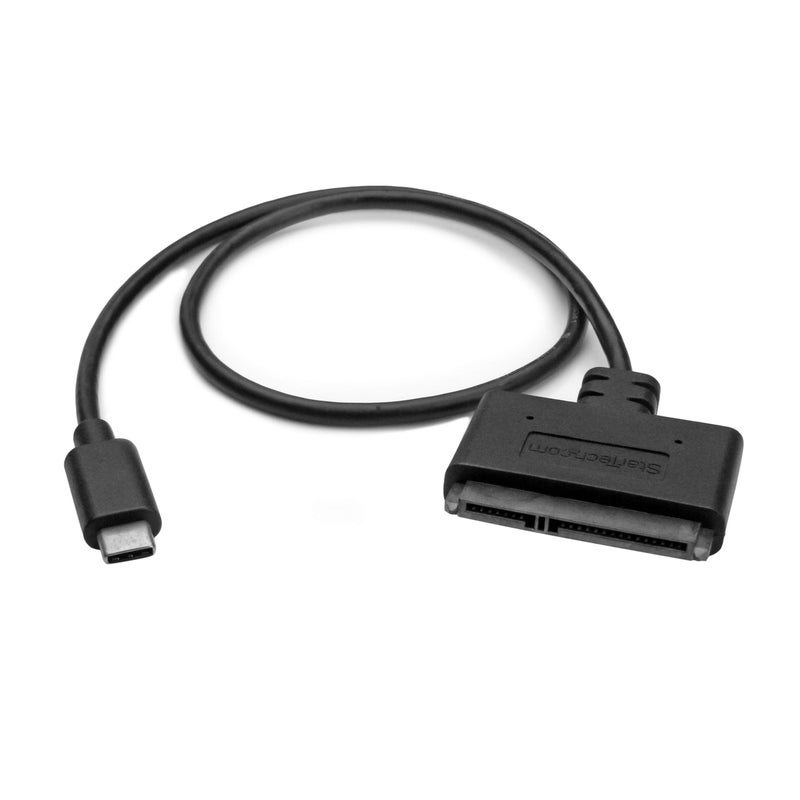 Startech.com StarTech SATA to USB-C Cable, USB 10Gbps to 2.5in SATA I II III Hard Drive Adapter, External Converter for SSD or HDD Data Transfer - Image 1