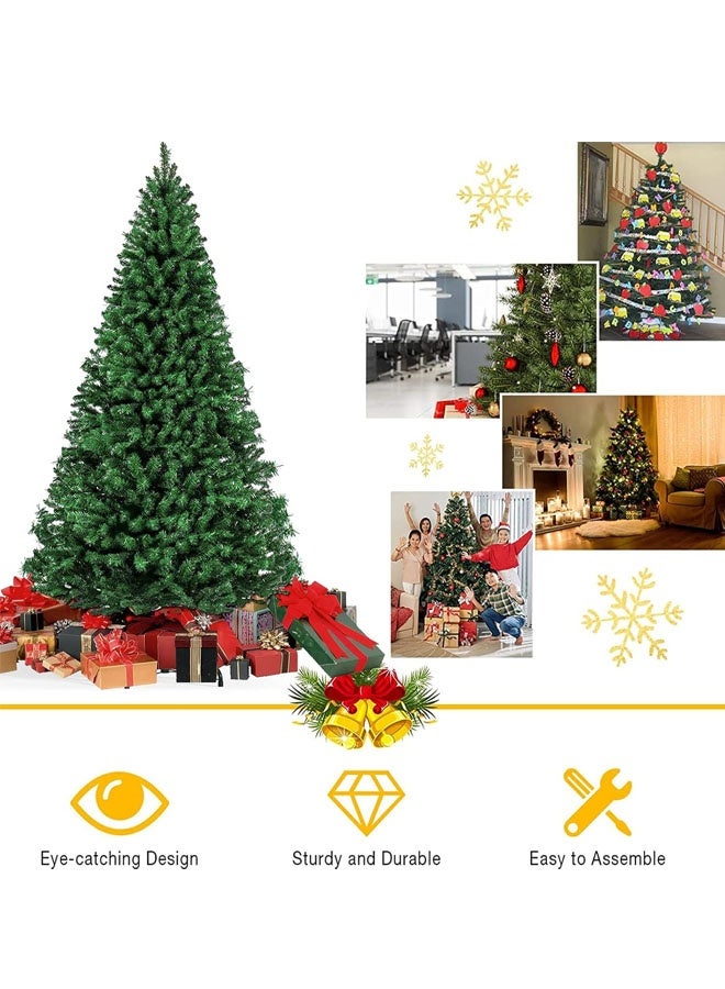 Beauenty Artificial Christmas Tree 9FT 2200 Tips Xmas Tree With Sturdy Metal Stand – Easy Assembly Artificial PVC Christmas Tree For for Home, Office, Party,New Year Christmas Decorations(2.7M) - Image 5