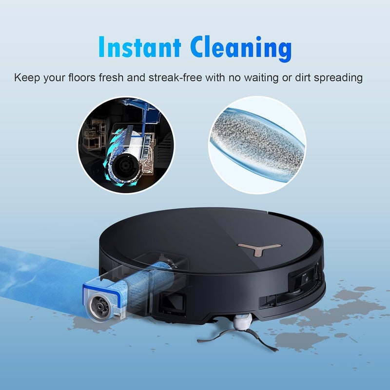 طقم إكسسوارات استبدال 20 قطعة متوافق مع مكنسة ECOVACS DEEBOT X8 Pro Omni / T50 Pro Omni / Yeedi S14 Plus الروبوتية، فرشاة رئيسية واحدة، 6 فرش جانبية، 4 مرشح هواء HEPA، 2 أسطوانة مسح، 6 كيس غبار. - Image 4