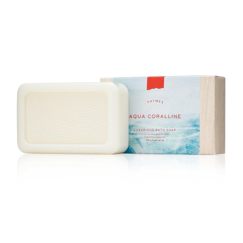 Thymes Aqua Coralline Bath Soap 6 Oz Aqua Coralline Gentle Bar Soap Cleanser