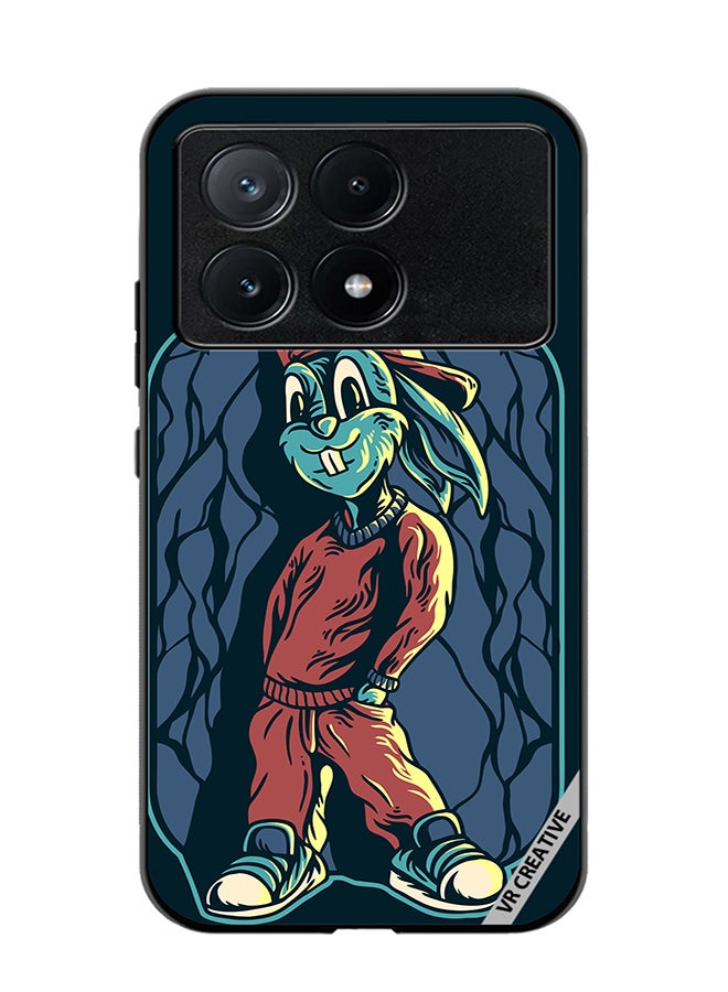 VR CREATIVE Protective Case Cover For Xiaomi Poco X6 Pro Cool Rabit Design Multicolour - Image 1