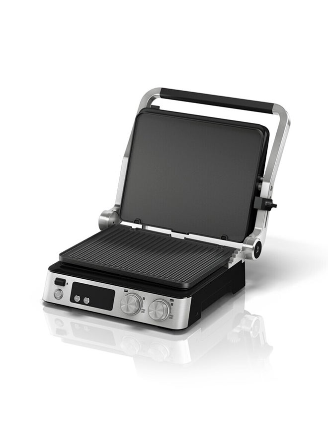 Braun MultiGrill 7 Contact Grill, 2000 Watts, 3-in-1 Cooking Positions - CG 7040 Black/Stainless Steel 2000 W CG 7040 Black/Stainless Steel - Image 2