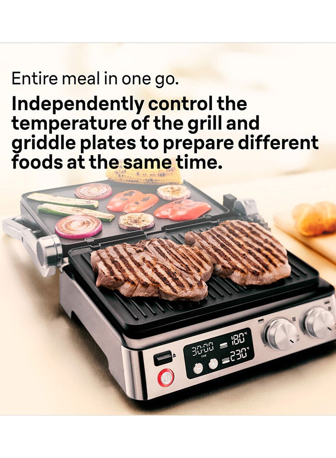 Braun MultiGrill 7 Contact Grill, 2000 Watts, 3-in-1 Cooking Positions - CG 7040 Black/Stainless Steel 2000 W CG 7040 Black/Stainless Steel - Image 5