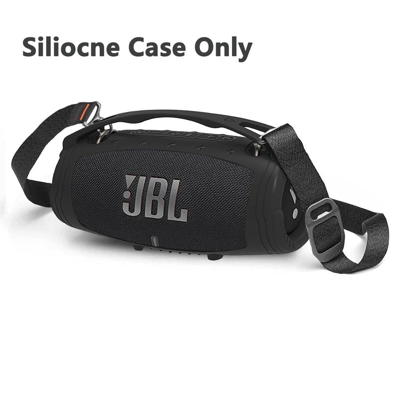 JCHPINE Silicone Cover Case for JBL Xtreme 3 Portable Bluetooth Speaker, Protective Skin Holder for JBL Xtreme 3 Portable Bluetooth Speaker Accessories (Only Case)(Black) - Image 4